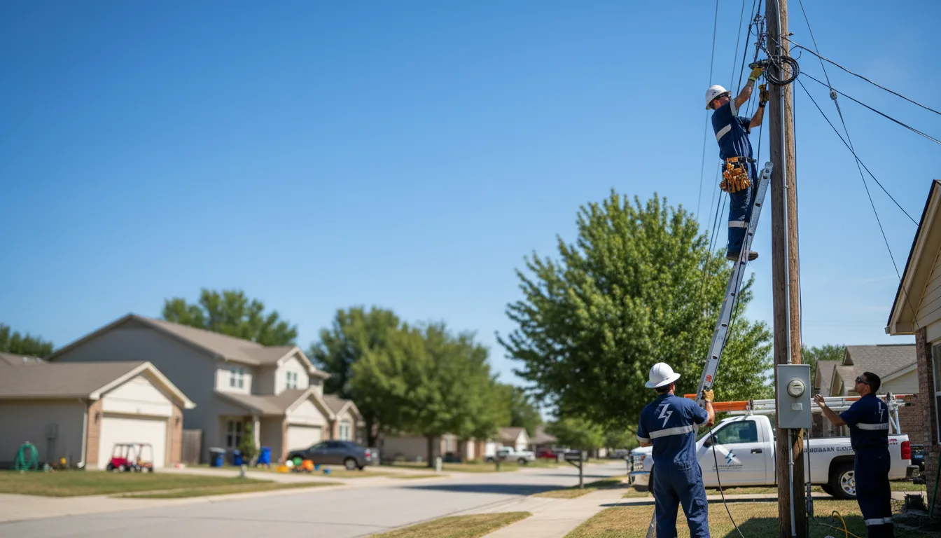 Residential electrician providing installation services in Wilsonville, AL